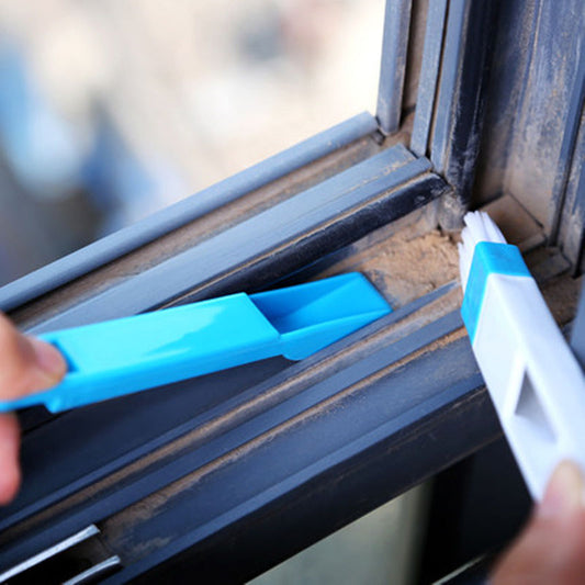 Window Detail Cleaning Brush with Mini Dustpan by HitMyNeed
