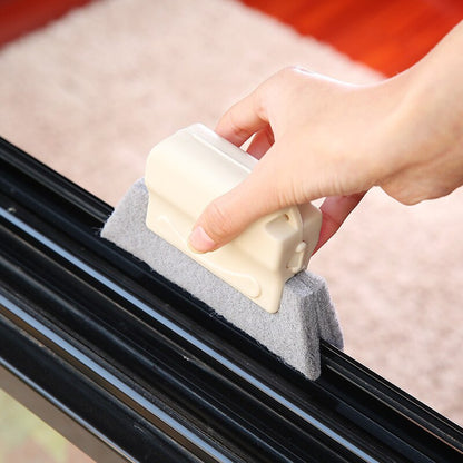 Window Groove Cleaning Brush with Washable Pad by HitMyNeed