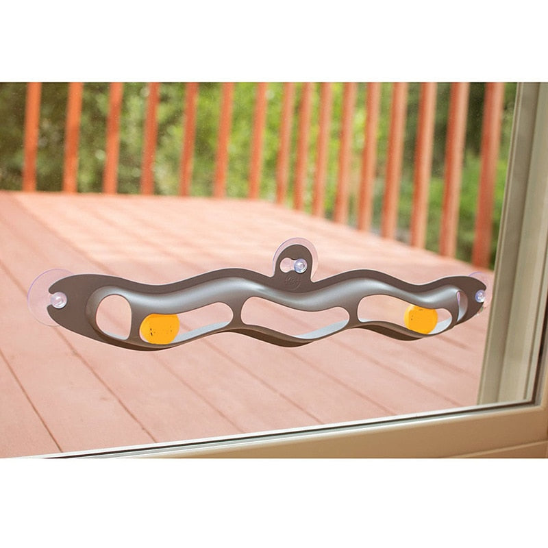 Window Suction Cat Track Toy with Rolling Balls by HitMyNeed