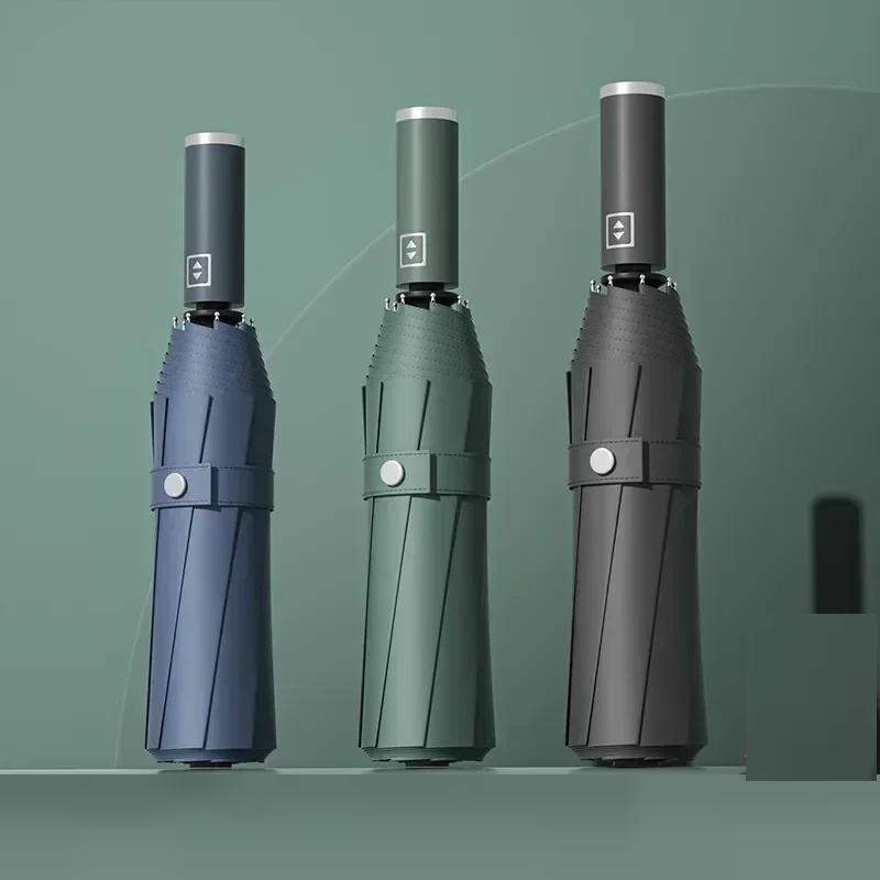 Windproof 12-Rib Automatic Folding Umbrella by HitMyNeed