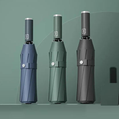 Windproof 12-Rib Automatic Folding Umbrella by HitMyNeed