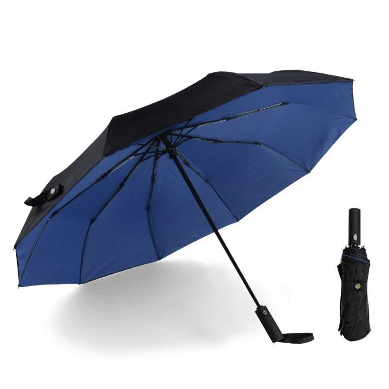 Windproof Double Auto Folding Umbrella, 10-Rib Large by HitMyNeed
