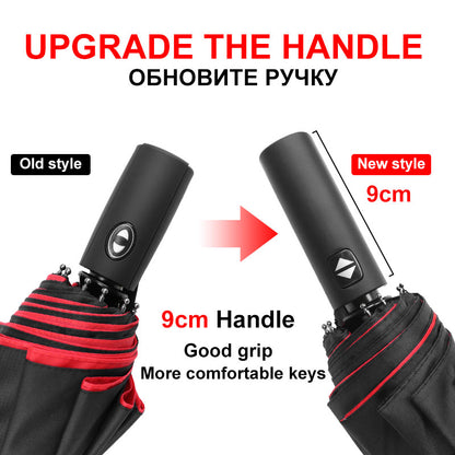 Windproof Double Auto Folding Umbrella, 10-Rib Large by HitMyNeed