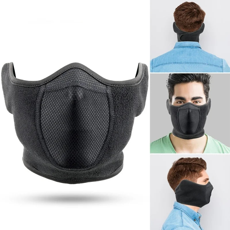 Windproof Fleece Face Mask for Winter Sports by HitMyNeed