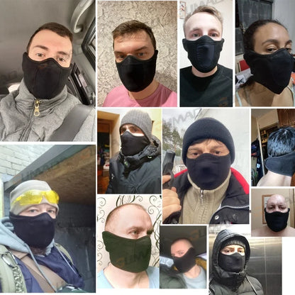 Windproof Fleece Face Mask for Winter Sports by HitMyNeed