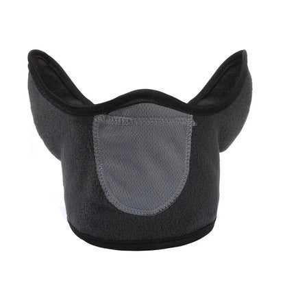 Windproof Fleece Face Mask for Winter Sports gray by HitMyNeed