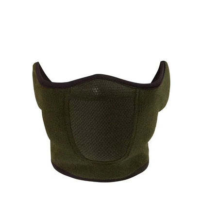 Windproof Fleece Face Mask for Winter Sports green by HitMyNeed