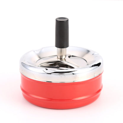 Windproof Metal Ashtray with Rotating Lid Cover by HitMyNeed