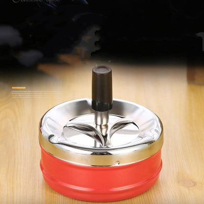 Windproof Metal Ashtray with Rotating Lid Cover by HitMyNeed
