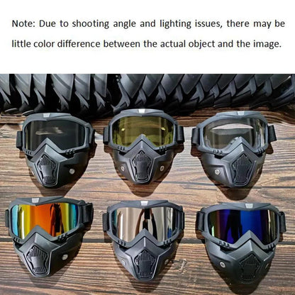 Windproof Motorcycle Mask Goggles with UV Protection by HitMyNeed