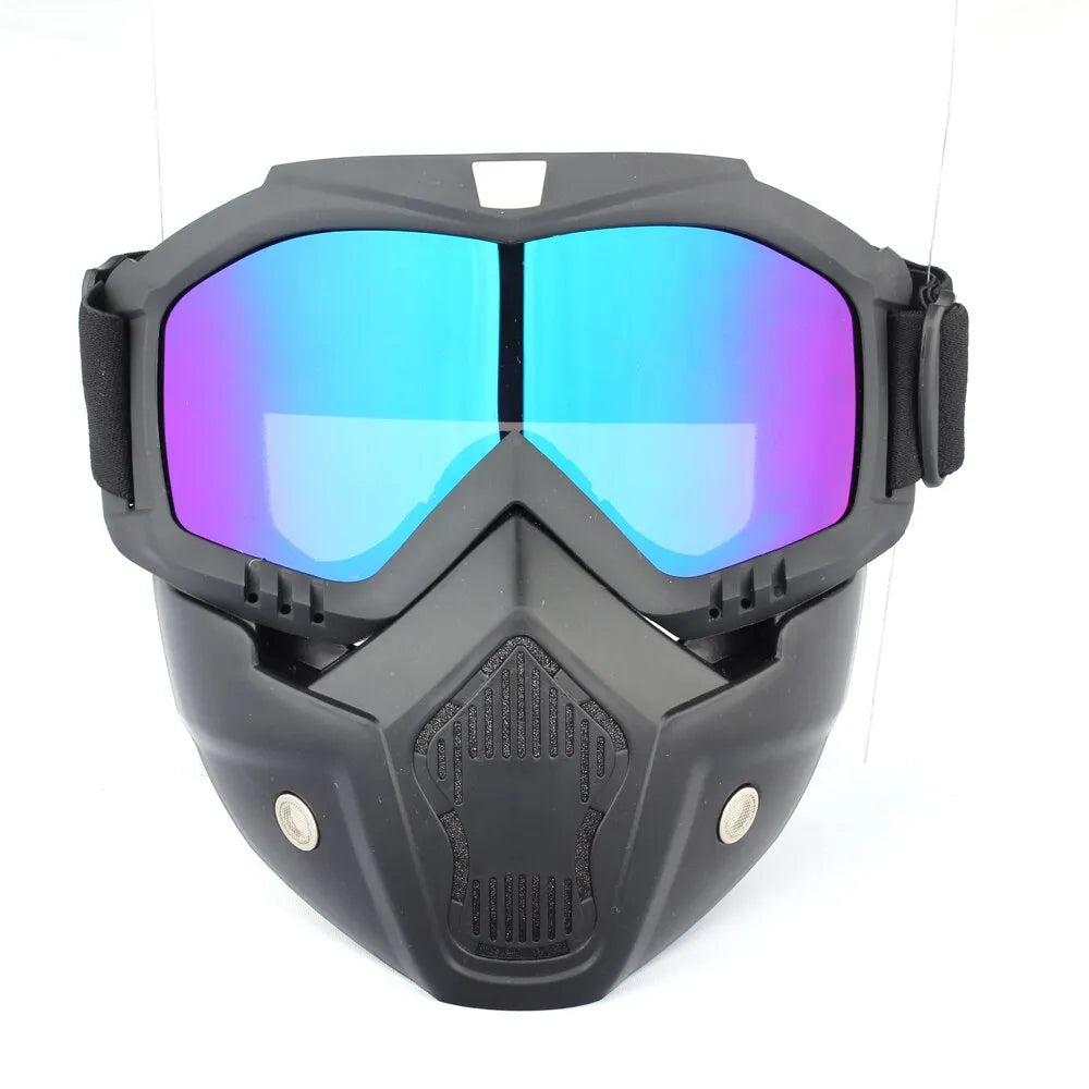 Windproof Motorcycle Mask Goggles with UV Protection by HitMyNeed