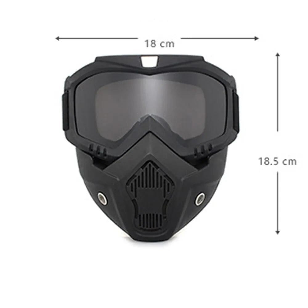 Windproof Motorcycle Mask Goggles with UV Protection by HitMyNeed