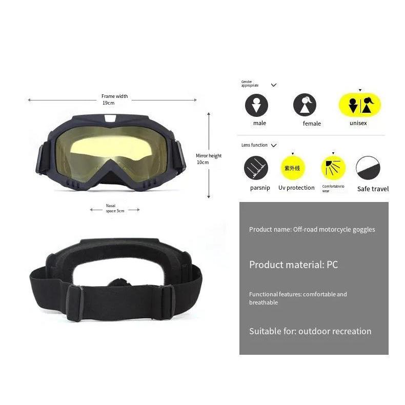 Windproof Sandproof UV Protection Dirt Bike Goggles by HitMyNeed