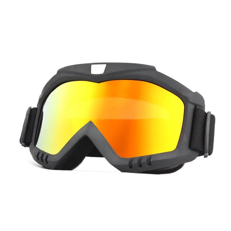 Windproof Sandproof UV Protection Dirt Bike Goggles black-red by HitMyNeed
