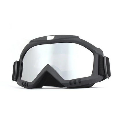 Windproof Sandproof UV Protection Dirt Bike Goggles black-sliver by HitMyNeed