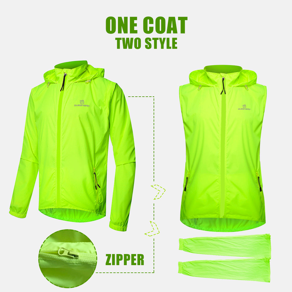Windproof Waterproof Reflective Cycling Jacket Vest 4xl by HitMyNeed