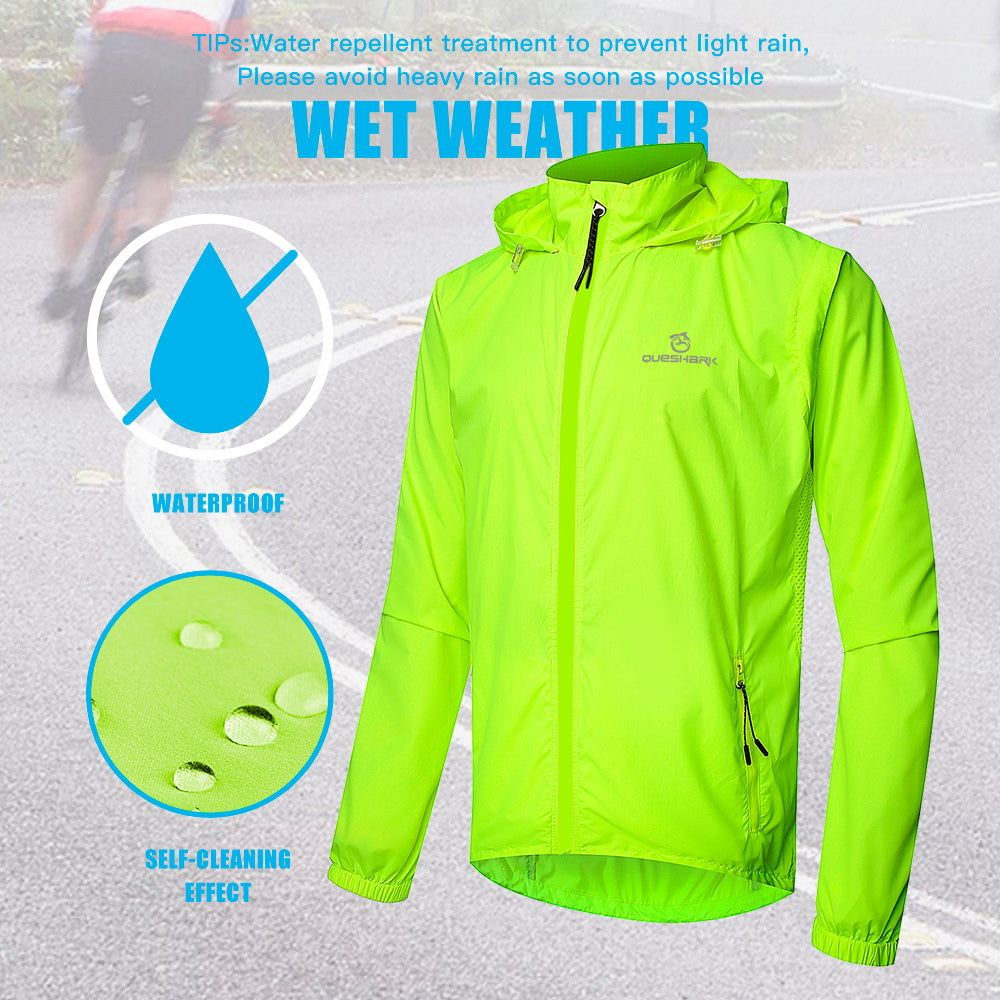 Windproof Waterproof Reflective Cycling Jacket Vest xxl by HitMyNeed