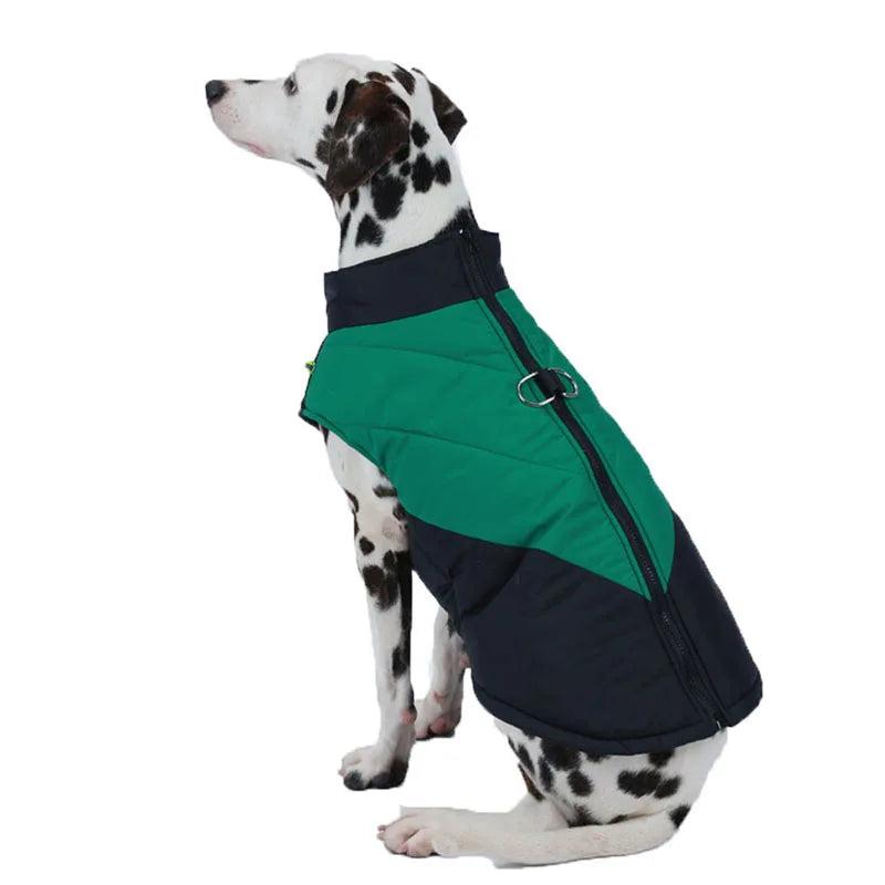 Windproof Winter Pet Vest Jacket for Dogs & Cats green m by HitMyNeed