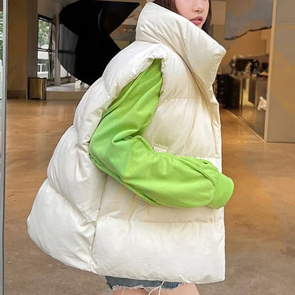 Windproof Women's Winter Puffer Vest by HitMyNeed