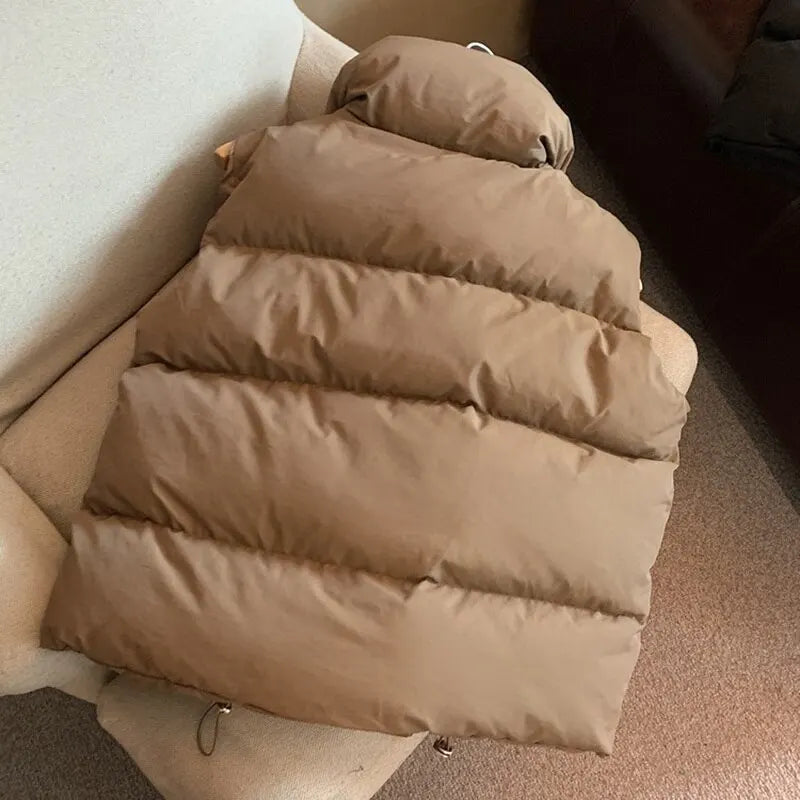 Windproof Women's Winter Puffer Vest by HitMyNeed