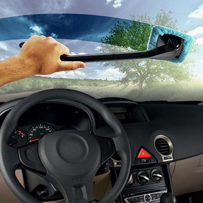 Windshield Cleaner with Long Handle and Microfiber Head by HitMyNeed