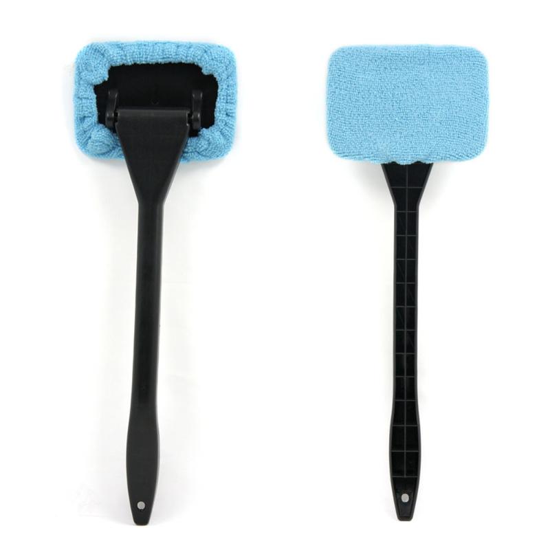 Windshield Cleaner with Long Handle and Microfiber Head by HitMyNeed