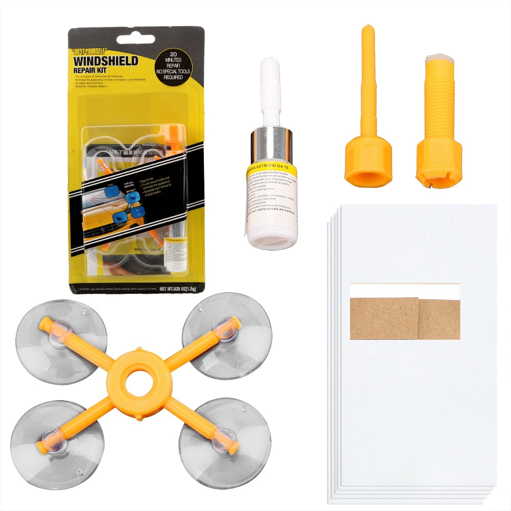 Windshield Crack Repair Kit with UV Curing by HitMyNeed
