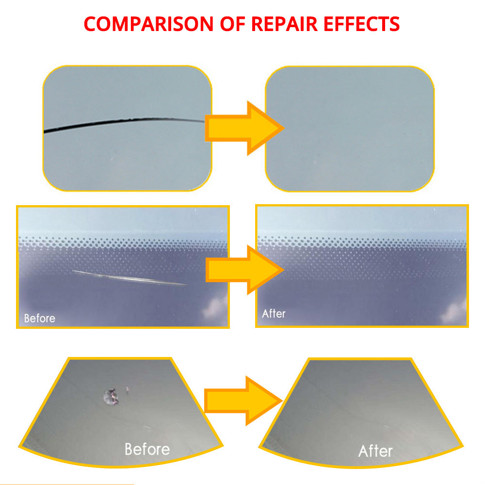 Windshield Glass Scratch & Chip DIY Repair Kit by HitMyNeed