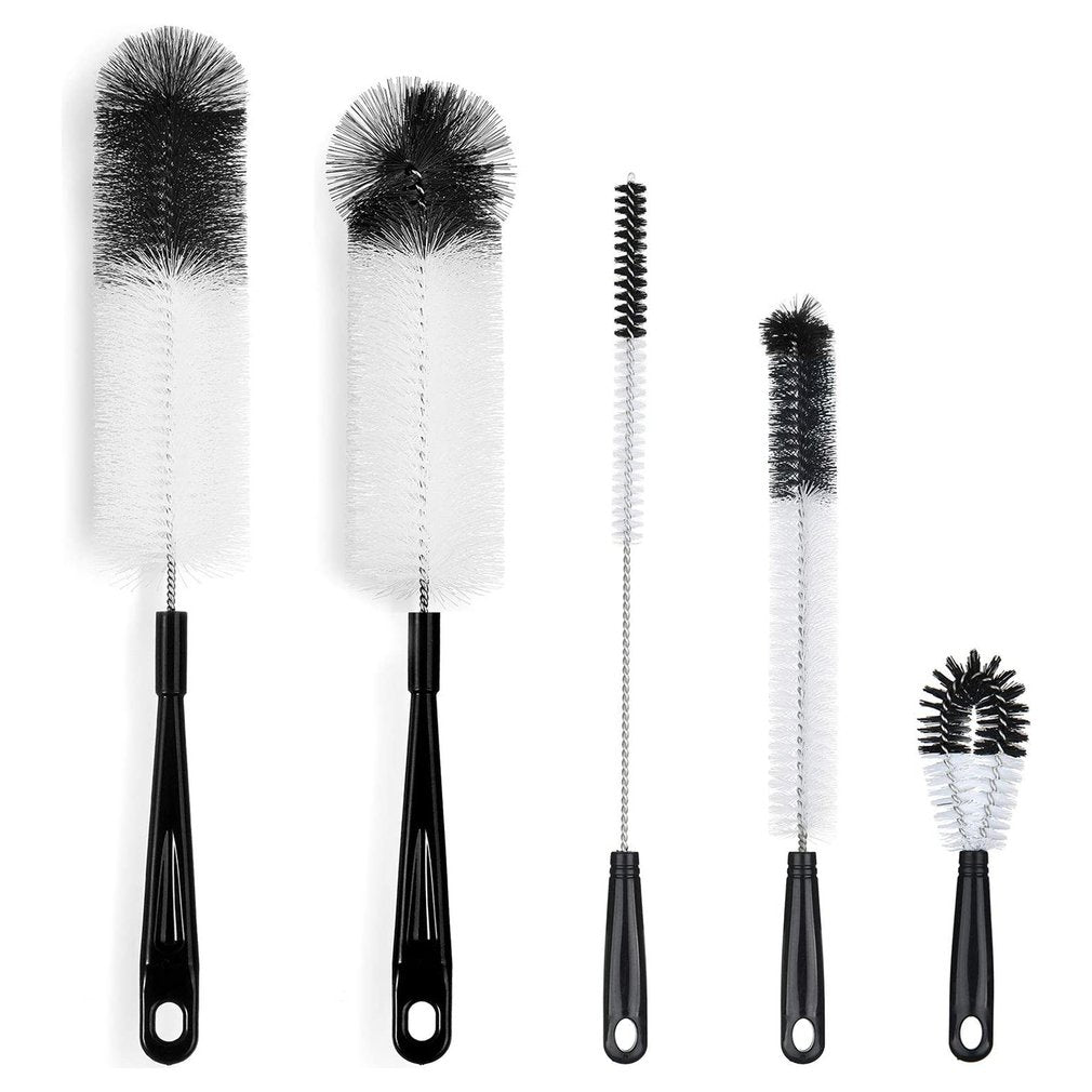 Wine Bottle Brush Cleaning Set - 5 Piece Kit by HitMyNeed
