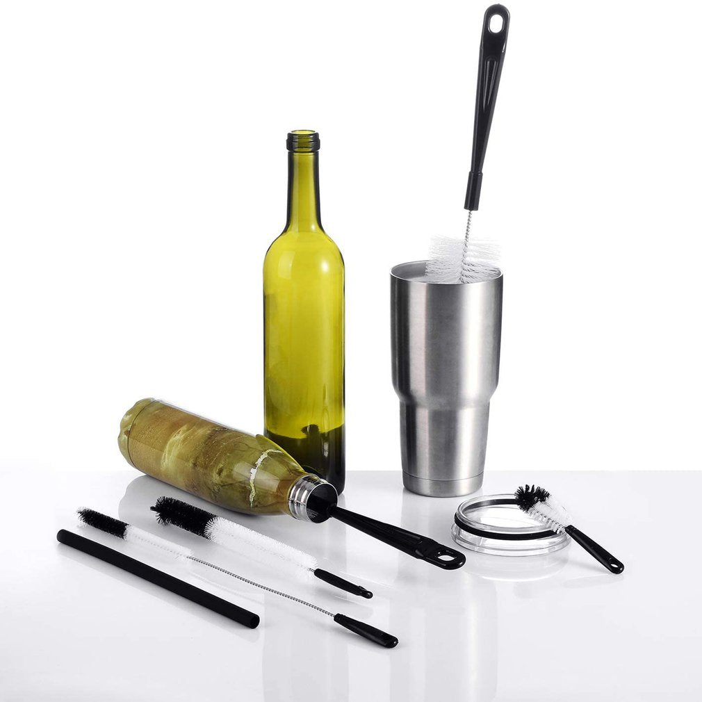 Wine Bottle Brush Cleaning Set - 5 Piece Kit by HitMyNeed