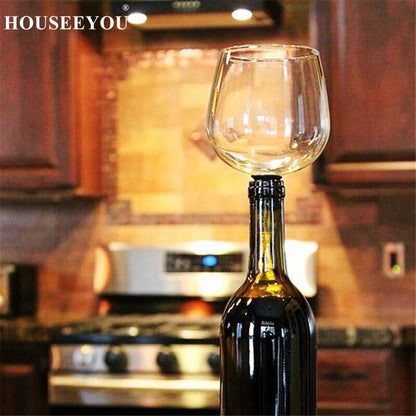 Wine Bottle Top Glass Cup 260ml by HitMyNeed