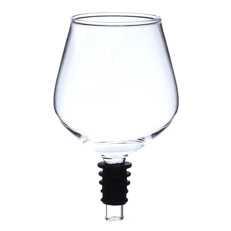 Wine Bottle Topper Glass with Silicone Seal by HitMyNeed