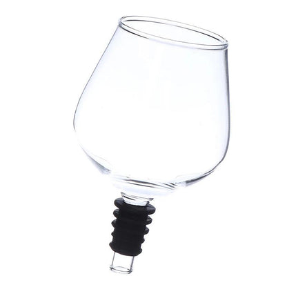 Wine Bottle Topper Glass with Silicone Seal by HitMyNeed