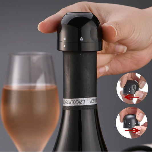 Wine Vacuum Stopper Bottle Caps (Set of 3) by HitMyNeed