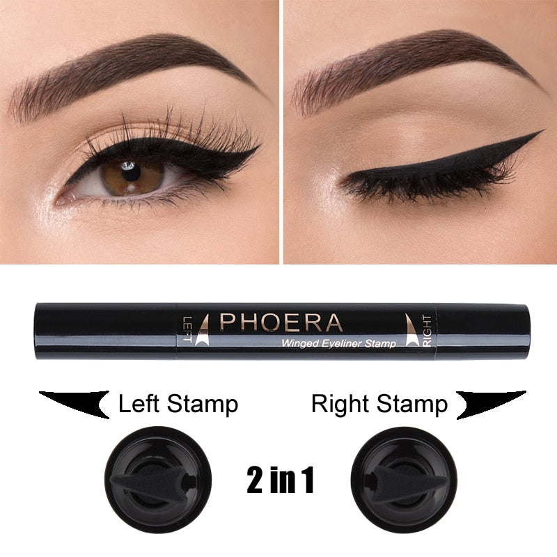 Winged Eyeliner Stamp Double-Ended Cat-Eye Pen by HitMyNeed
