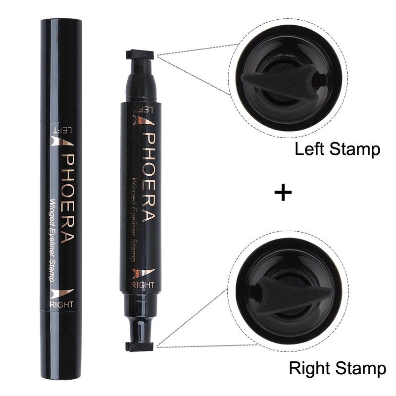 Winged Eyeliner Stamp Double-Ended Cat-Eye Pen by HitMyNeed