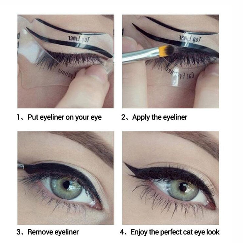 Winged Eyeliner Stencil Set for Precise Eye Makeup by HitMyNeed