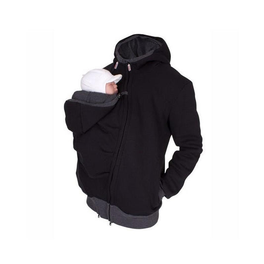 Winter Babywearing Coat with Built‑In Carrier Pouch by HitMyNeed