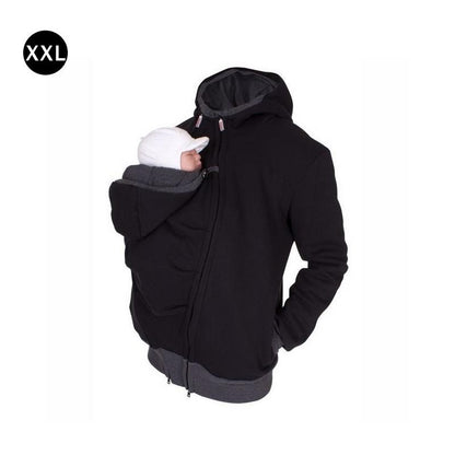Winter Babywearing Coat with Built‑In Carrier Pouch by HitMyNeed