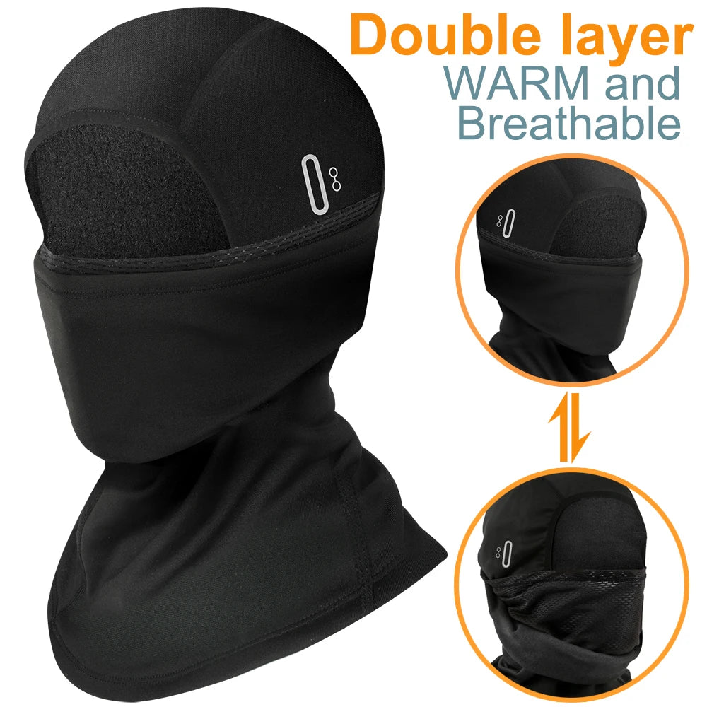 Winter Double-Layer Balaclava Face Mask for Sports by HitMyNeed