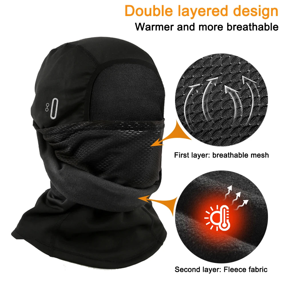 Winter Double-Layer Balaclava Face Mask for Sports by HitMyNeed