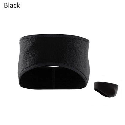 Winter Fleece Ear Warmer Headband black by HitMyNeed