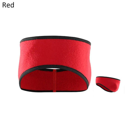 Winter Fleece Ear Warmer Headband red by HitMyNeed