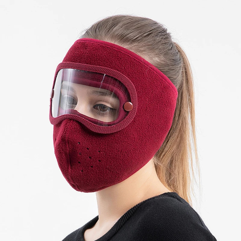 Winter Fleece Face Mask with Anti-Fog Goggles by HitMyNeed