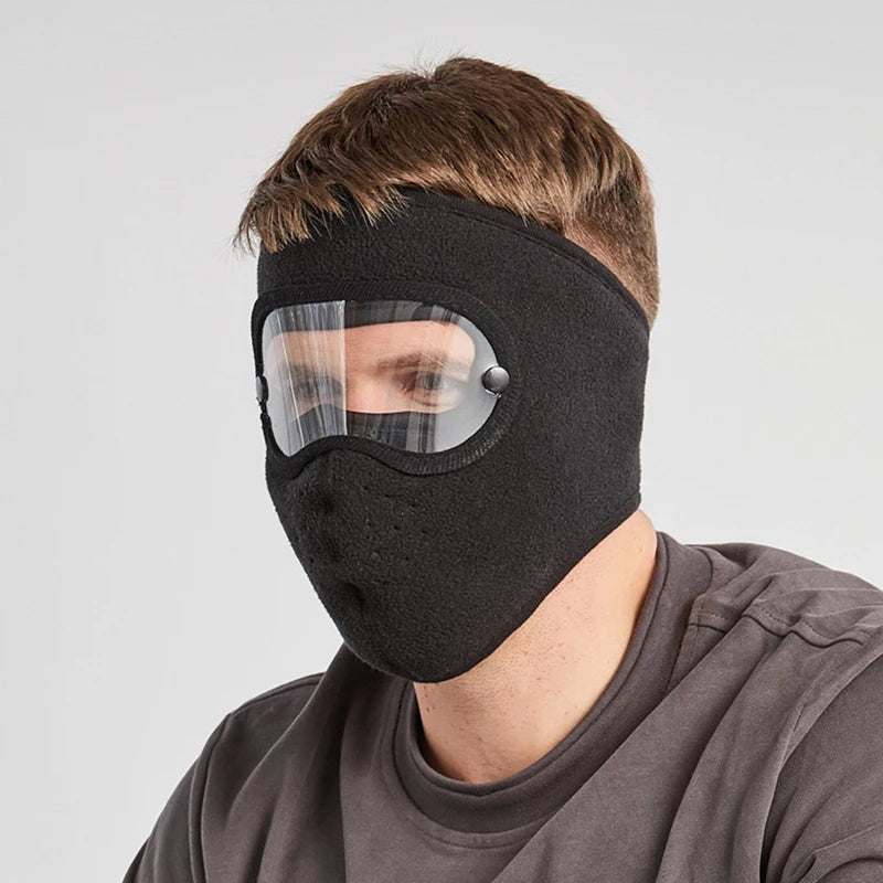 Winter Fleece Face Mask with Anti-Fog Goggles by HitMyNeed