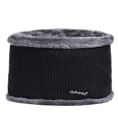 Winter Knit Men's Hat with Scarf & Ear Protection by HitMyNeed