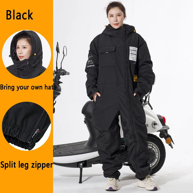 Winter Motorcycle Jacket Suit ColdProof & Windproof black xxxl by HitMyNeed