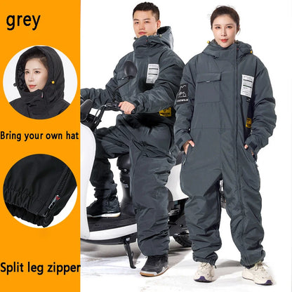 Winter Motorcycle Jacket Suit ColdProof & Windproof gray xxxl by HitMyNeed