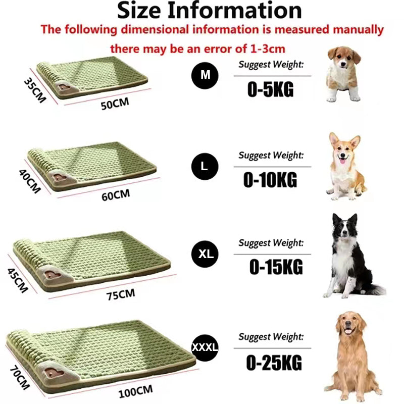 Winter Plaid Sofa Dog & Cat Bed, Removable Cover by HitMyNeed