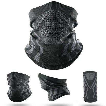 Winter Thermal Knitted Tube Scarf & Face Cover by HitMyNeed